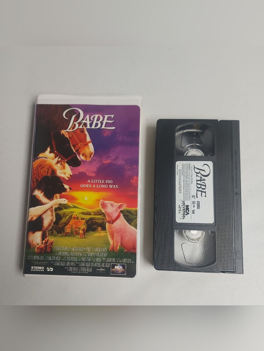 Babe VHS Tape (1995) Classic Family Movie MCA Universal Home Video